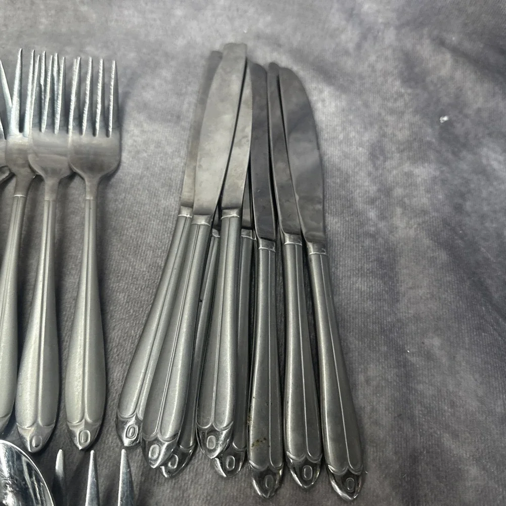 Oneida Pasadena Flatware 43 Piece Set Forks Spoons Serving Knife